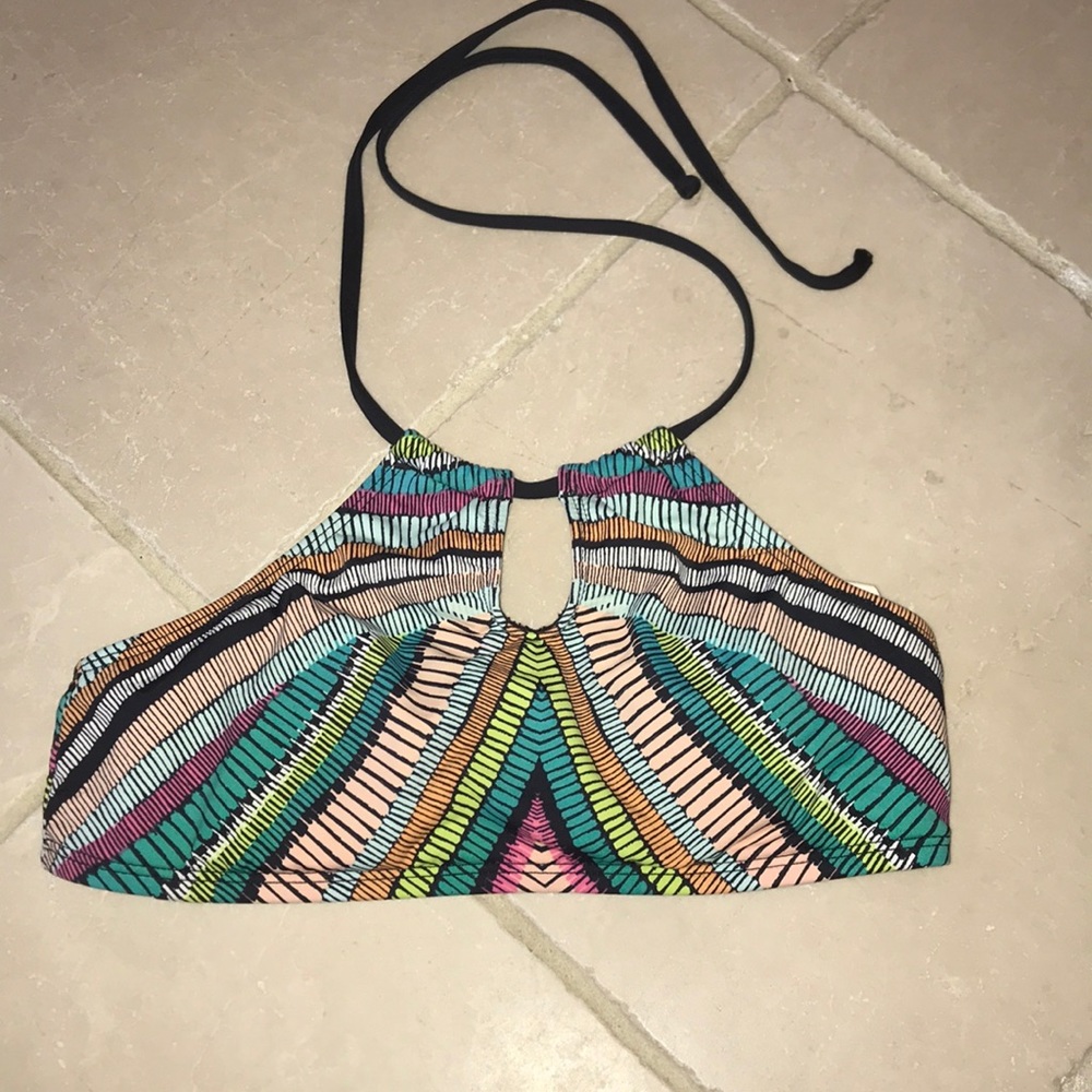 Multicolored bikini top